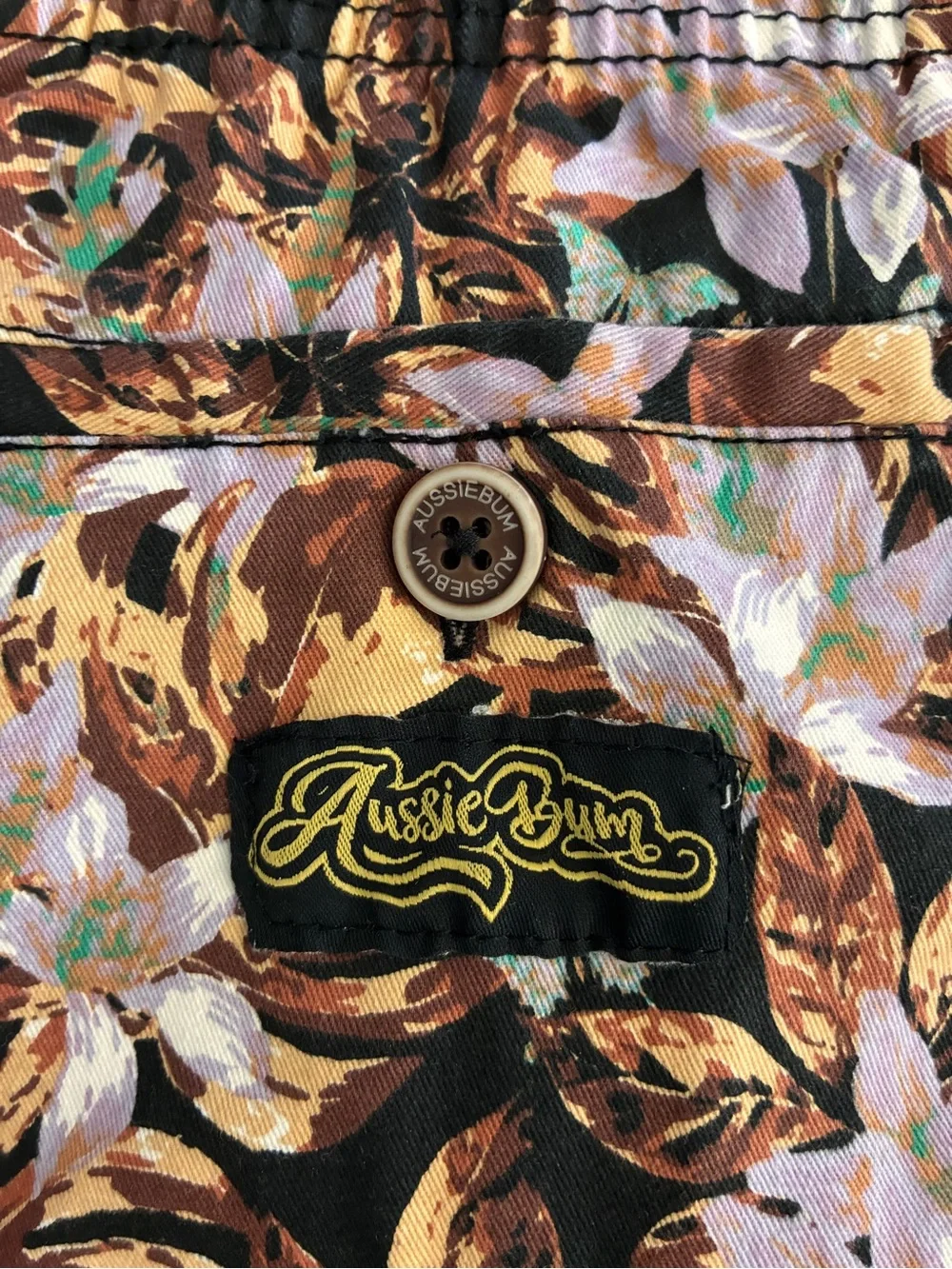 AussieBum Tropical Leaf & Floral Shorts - Size Large